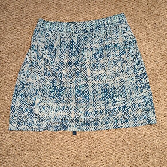 Toad and Co Sunkissed Weekend Skort Womens Small Teal Pockets Drawstring Elastic - Picture 2 of 8